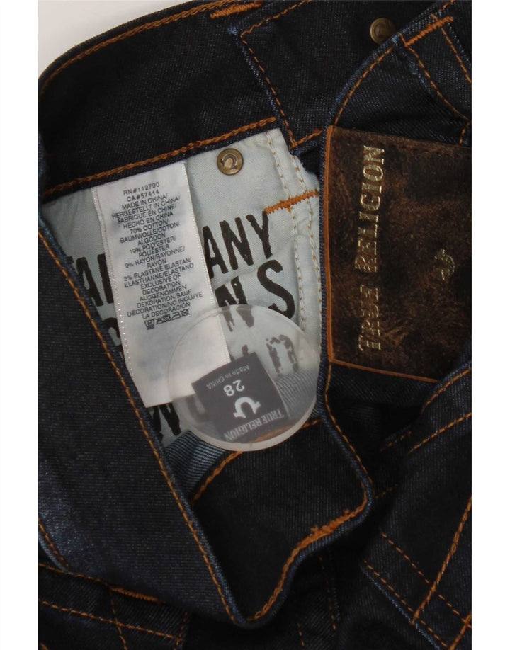 True Religion Dame Slim Jeans W28 L34 Marineblå Bomuld