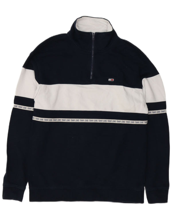 Tommy Hilfiger Grafisk sweatshirt til mænd, lille marineblå farveblok