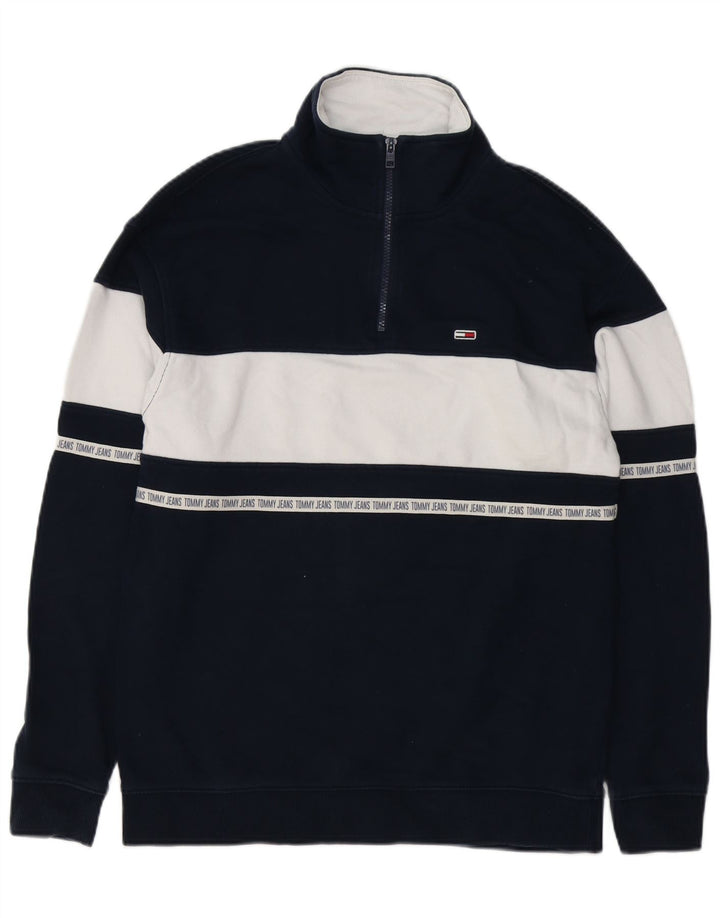Tommy Hilfiger Grafisk sweatshirt til mænd, lille marineblå farveblok