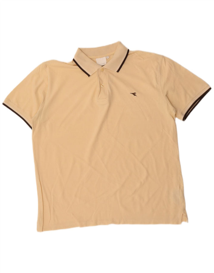 DIADORA Poloskjorte til mænd XL Beige Bomuld