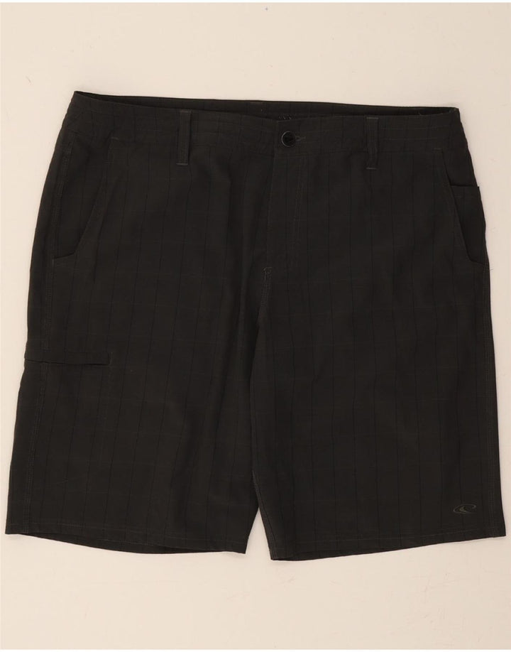 O'NEILL Mens Cargo Shorts W36 Large Grey Check Polyester Vintage O'Neill and Second-Hand O'Neill from Messina Hembry 