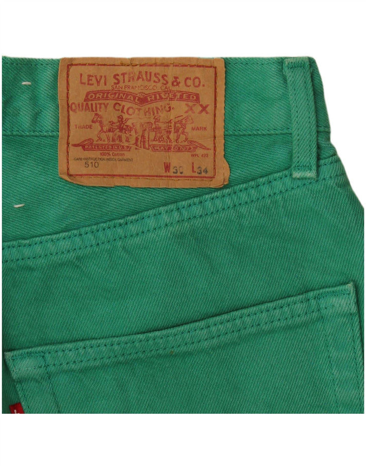 Levi's Mens 510 Slim Jeans W30 L34 Grøn