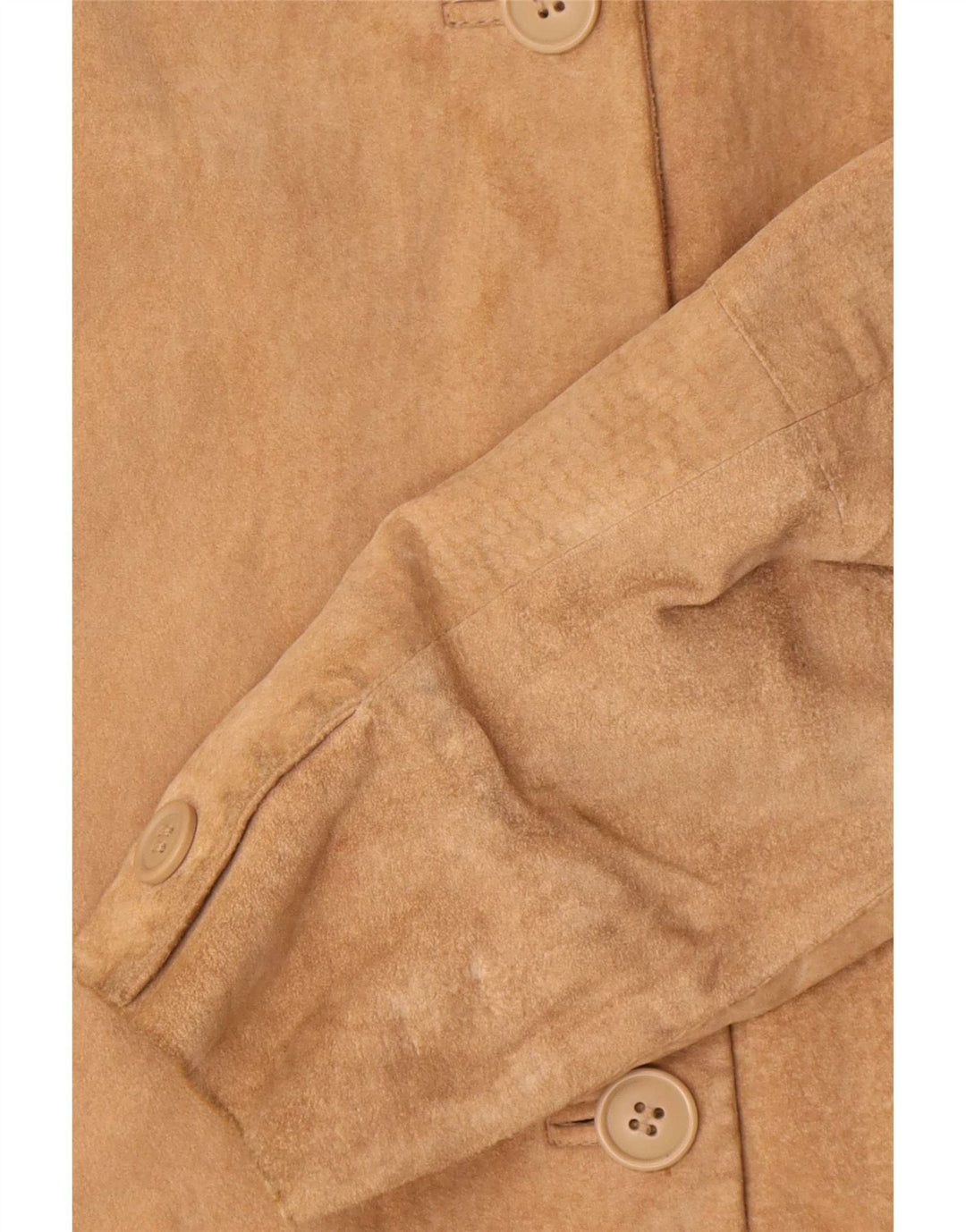 Conbipel Dame Oversized 4-knaps Ruskind Blazer Jacket IT 40 Small Beige