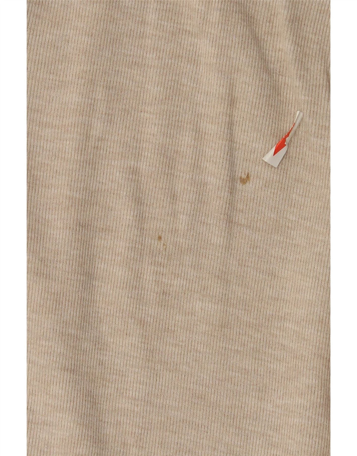 Zara Womens Tracksuit Bukser med brede ben UK 12 Medium Beige Polyester