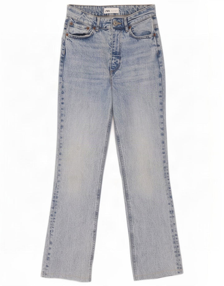 Zara Dame Bootcut Jeans EU 36 XS W26 L29 Blå