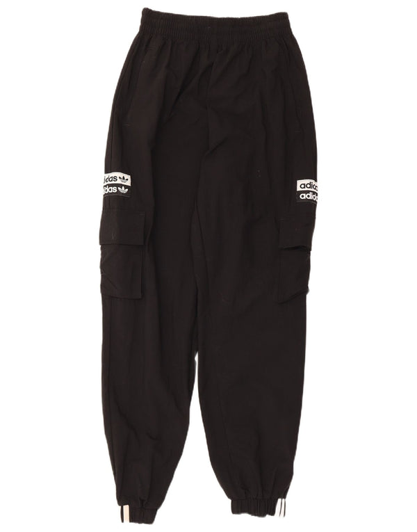 Adidas Dame Grafisk træningsdragt Bukser Joggers UK 8 Small Black