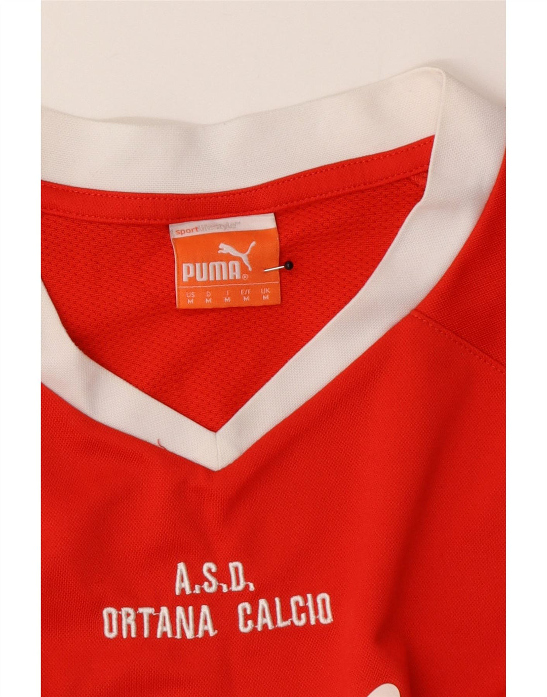 Puma Herre grafisk T-shirt Top Medium Rød Colourblock