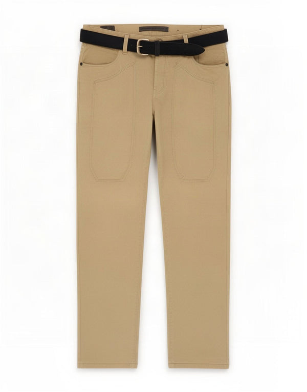 Jeckerson Womens Autograph Slim Fit Casual Trousers W33 L28 Beige Geometric