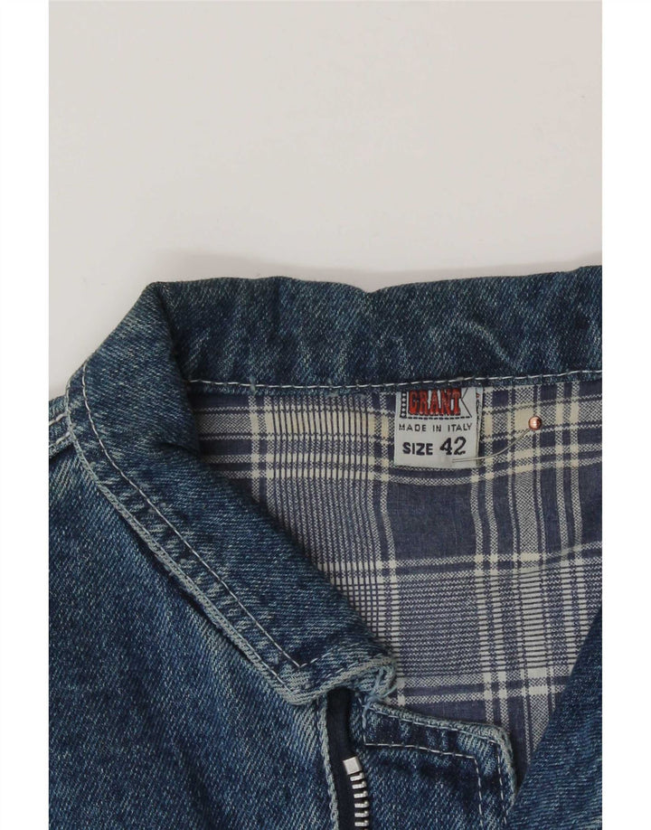 Vintage Dame Denim Jacket IT 42 Medium Blue Cotton