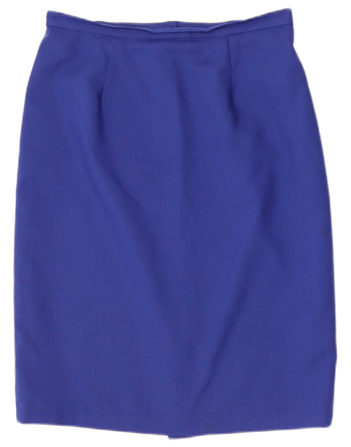 Berkertex Womens 4-knap 2-delt nederdelsæt UK 14 Large Blue Polyester