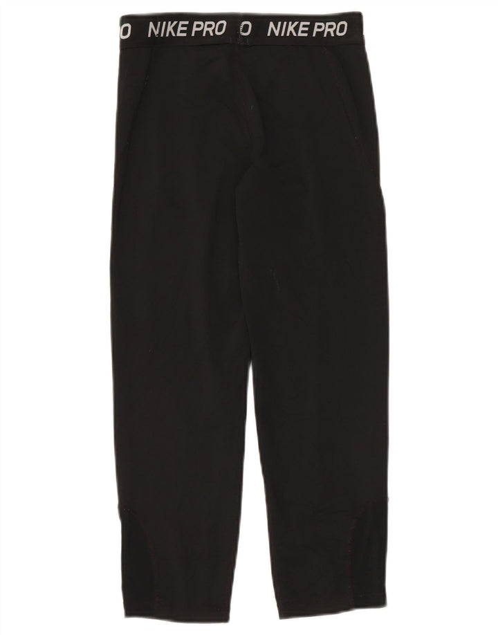 Nike grafiske leggings til kvinder UK 4 XS sort polyester