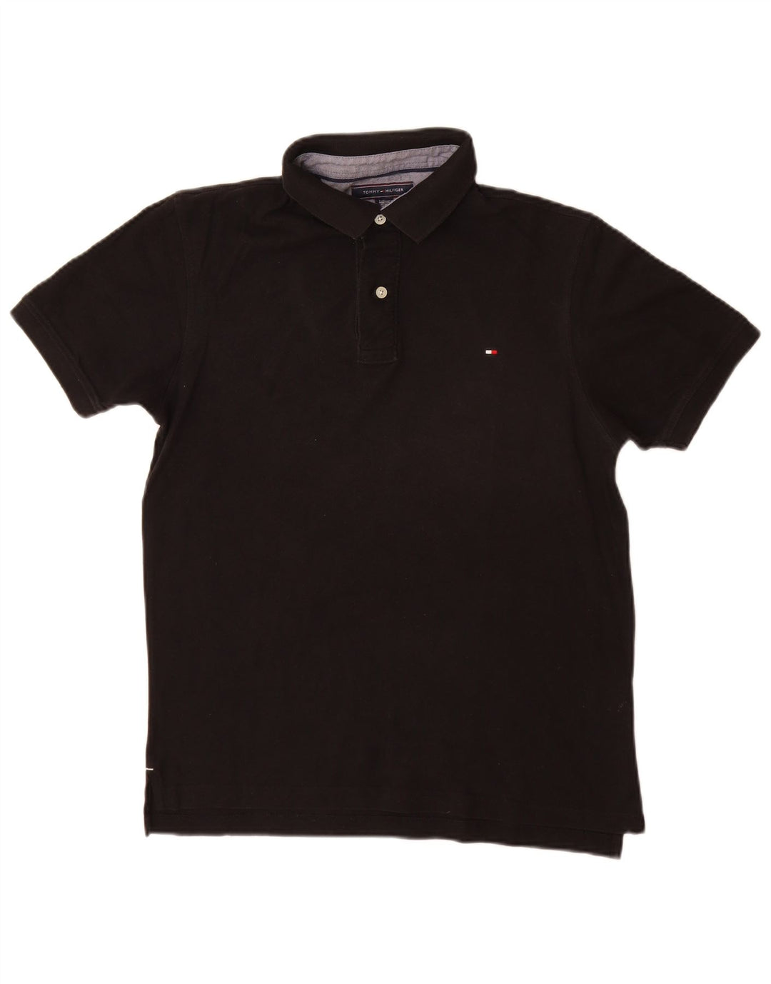 Tommy Hilfiger Herre poloshirt Stor sort bomuld
