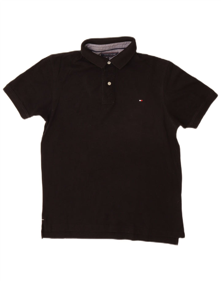 Tommy Hilfiger Herre poloshirt Stor sort bomuld