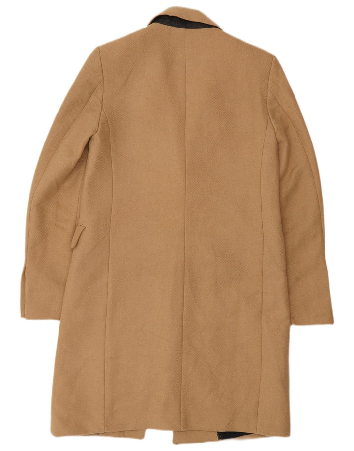 Zara Dame Overfrakke UK 6 XS Beige Classic