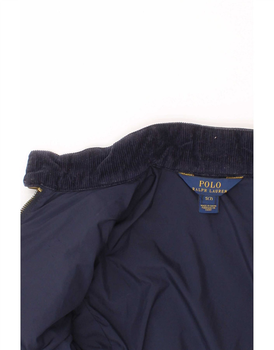 Polo Ralph Lauren piger quiltet jakke 6-7 år Lille marineblå polyester