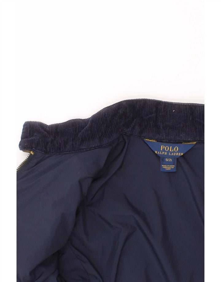 Polo Ralph Lauren piger quiltet jakke 6-7 år Lille marineblå polyester