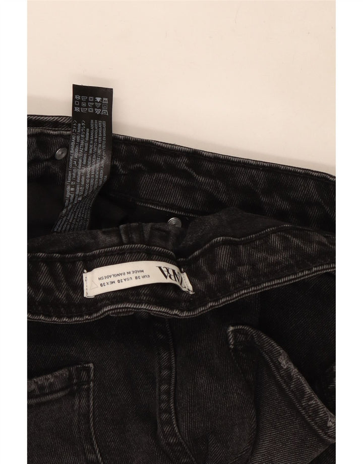 Zara Herre Denim Shorts EU 38 Small W30 Black Bomuld