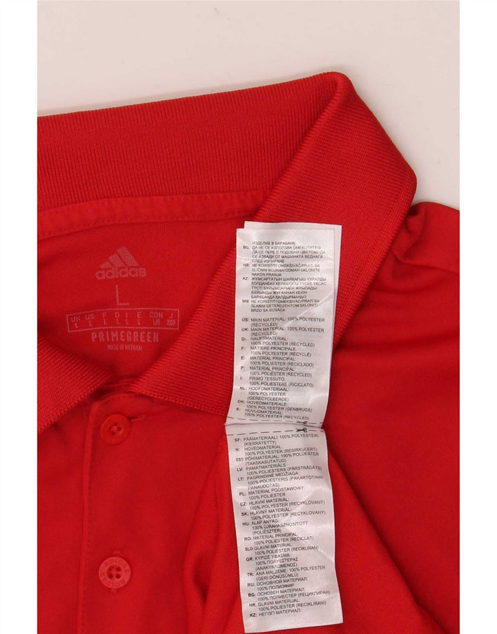 Adidas Polo Shirt til mænd Stor rød polyester