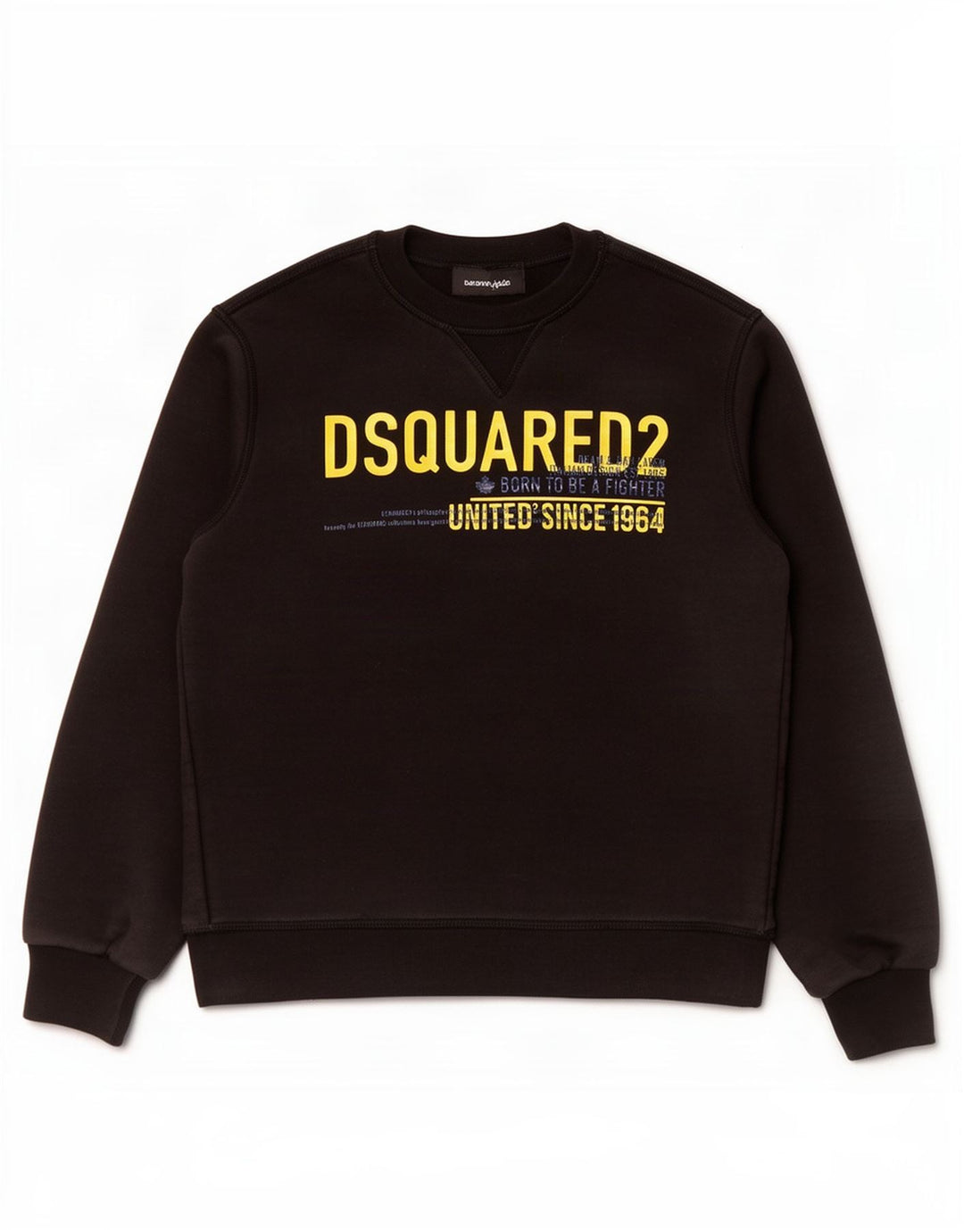 Dsquared2 drenge grafisk sweatshirt trøje 9-10 år sort bomuld