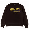 Dsquared2 drenge grafisk sweatshirt trøje 9-10 år sort bomuld