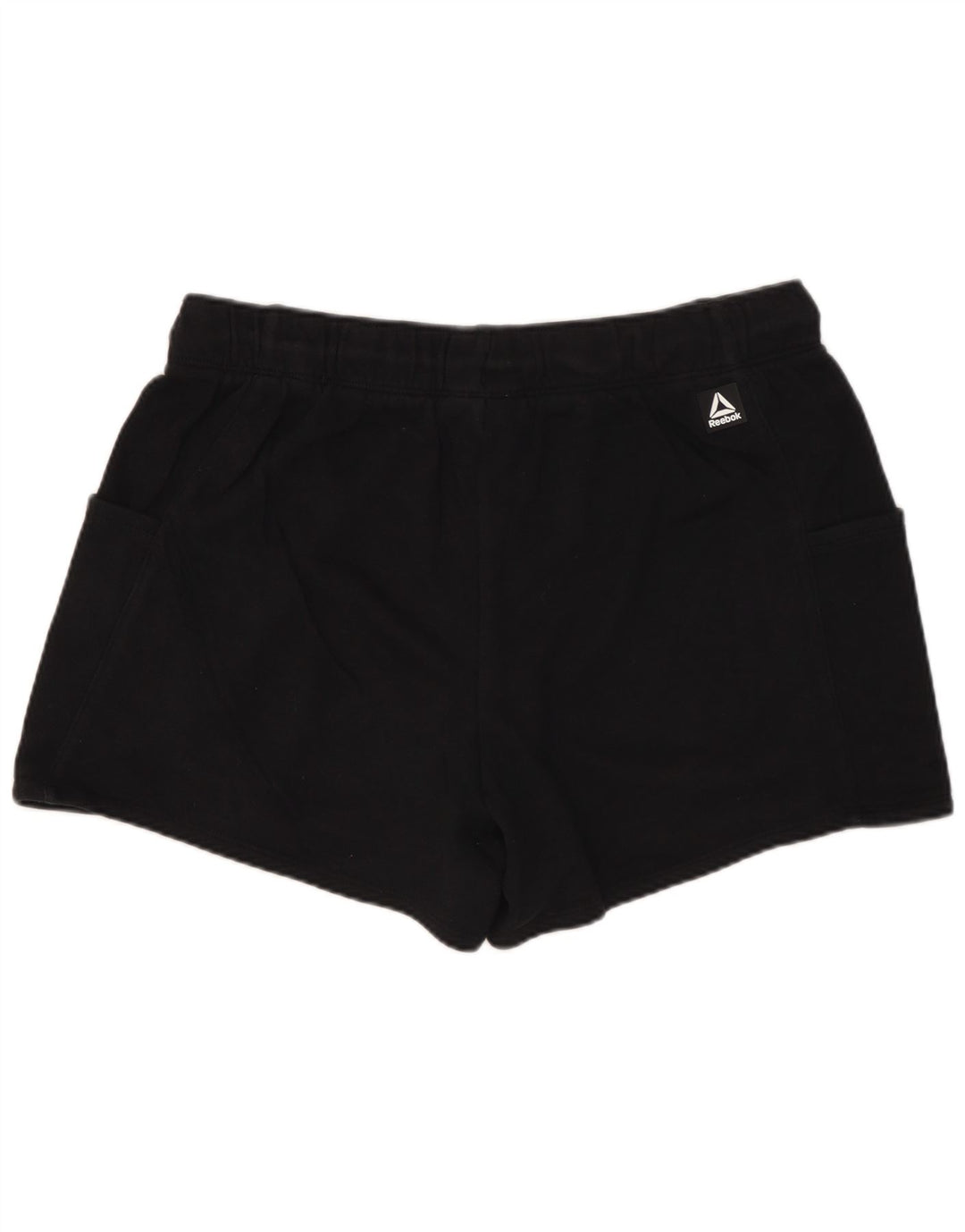 REEBOK sportsshorts til kvinder UK 14 Stor sort bomuld
