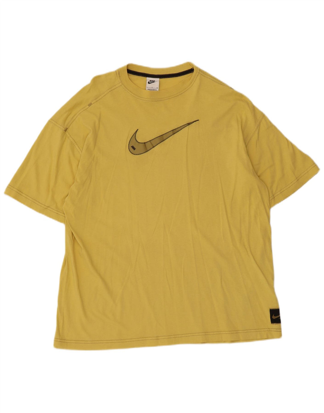 Nike Herre grafisk T-shirt top lille gul bomuld