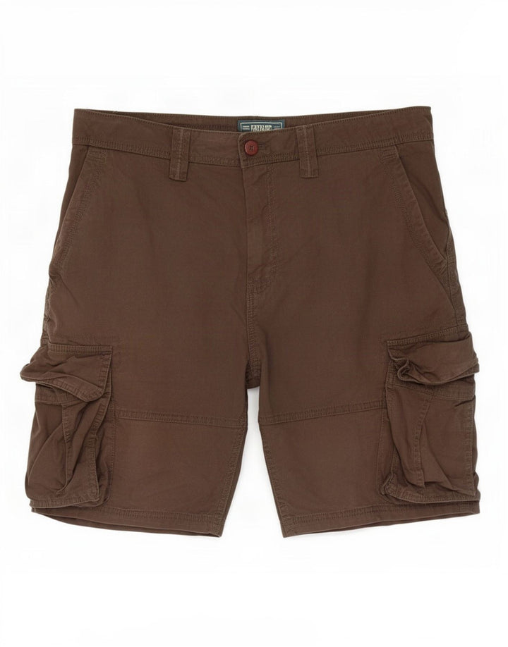 Fat Face Herre Cargo Shorts XL W40 Brun Bomuld