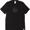 ADIDAS Mens Graphic T-Shirt Top Medium Black Cotton Vintage Adidas and Second-Hand Adidas from Messina Hembry 