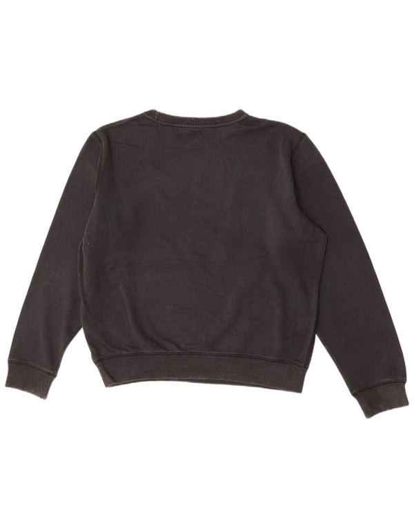 Nike Herre Swoosh Grafisk Sweatshirt Jumper Medium Sort Bomuld