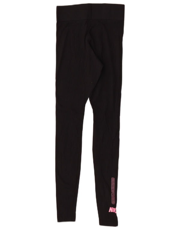 Nike Graphic Crop Leggings til kvinder UK 4 XS Sort