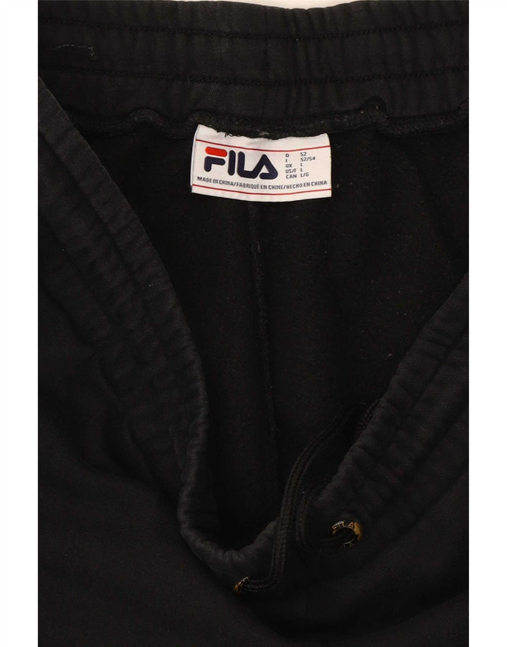 Fila Herre Cargo Træningsdragt Bukser Jogger Stor Sort Bomuld