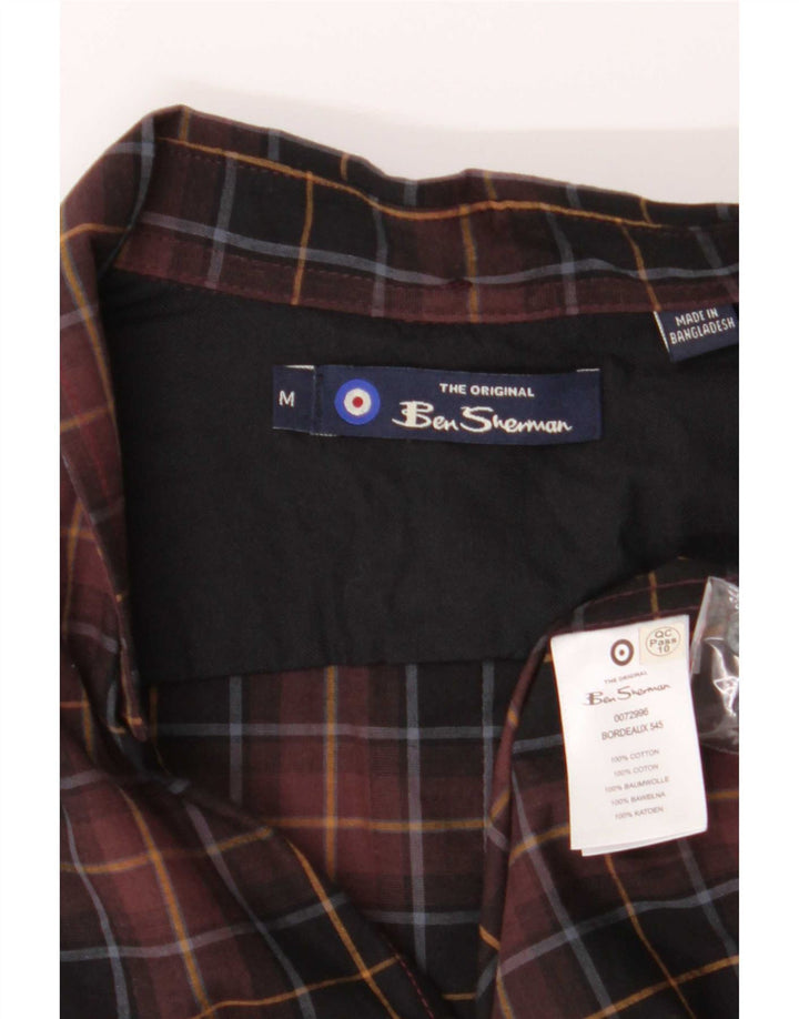 Ben Sherman herreskjorte medium brun ternet bomuld