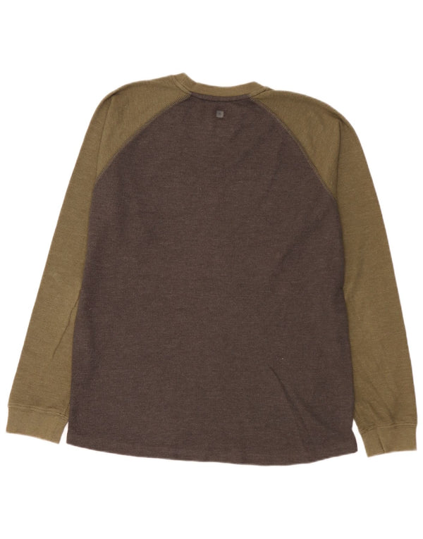 Mountain Warehouse Herre IsoCool Top Langærmet Stor Grå Colourblock