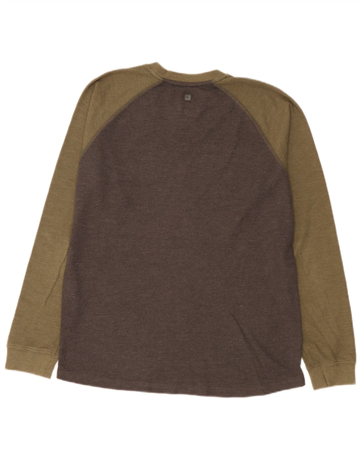 Mountain Warehouse Herre IsoCool Top Langærmet Stor Grå Colourblock