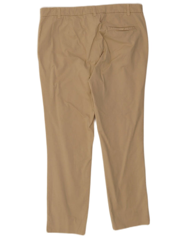 Massimo Dutti Womens Slim Chino Trousers W34 L26 Beige