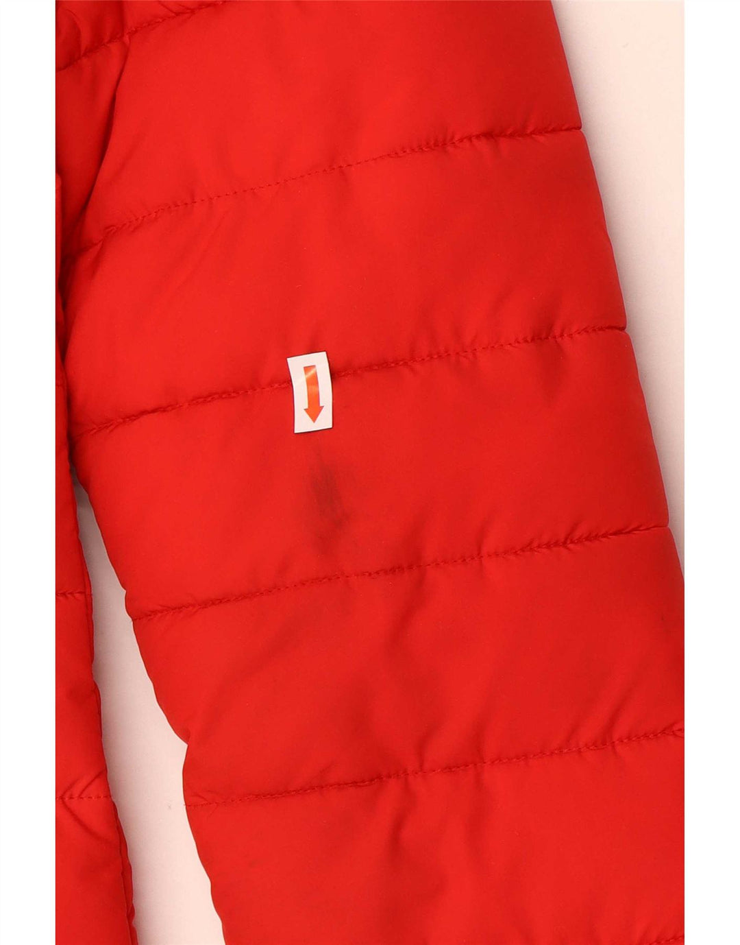 Superdry Polstret frakke med hætte til kvinder UK 8 Lille rød polyester