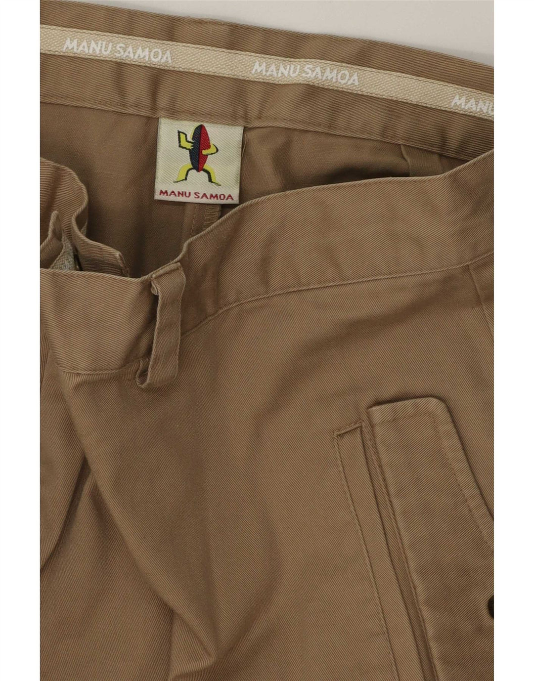 Manu Samoa Herre Cargo Shorts W34 Large Beige