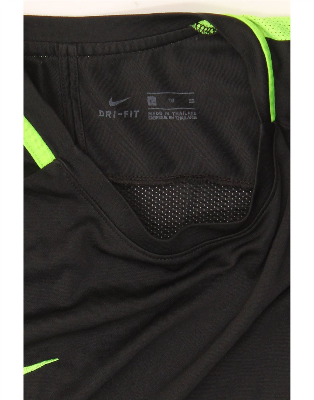 Nike Herre Dri Fit T-Shirt Top XL Sort Colourblock