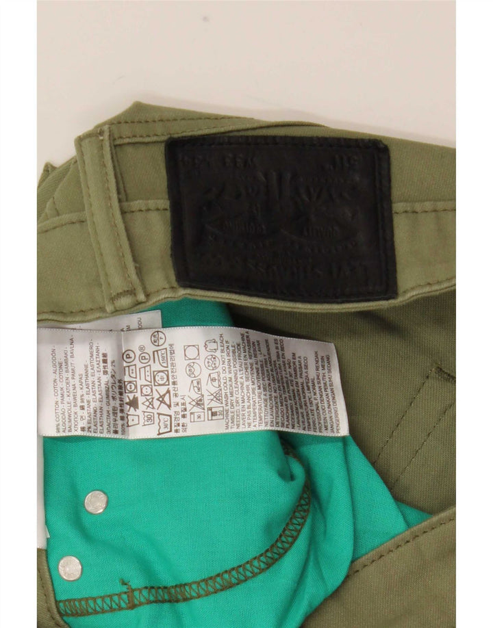 Levi's Herre 511 Slim Jeans W33 L34 Khaki Bomuld