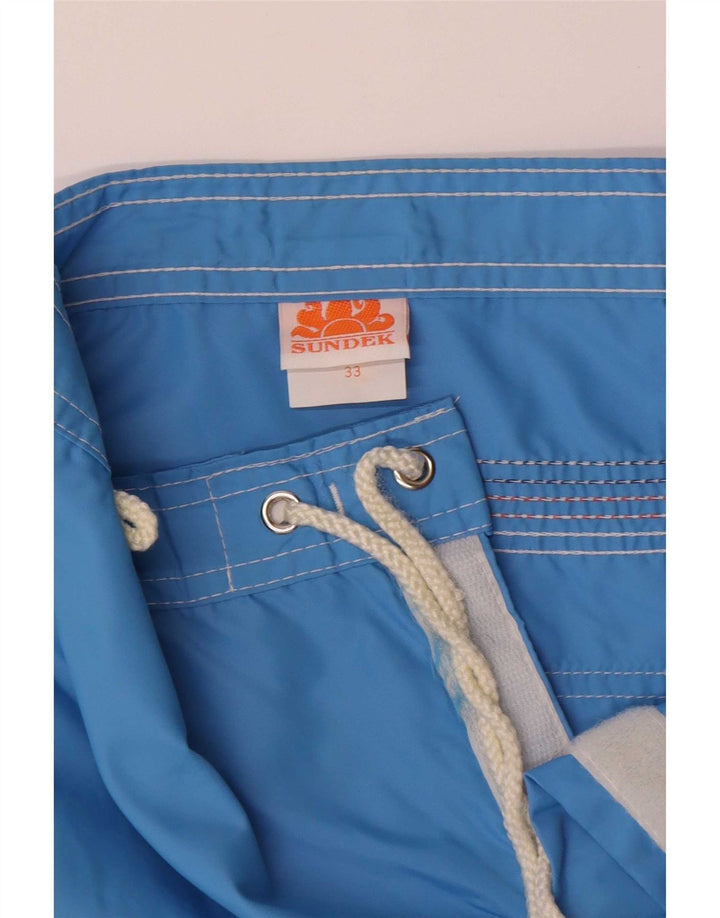 Sundek Herre svømmeshorts Medium Blue Colourblock Nylon