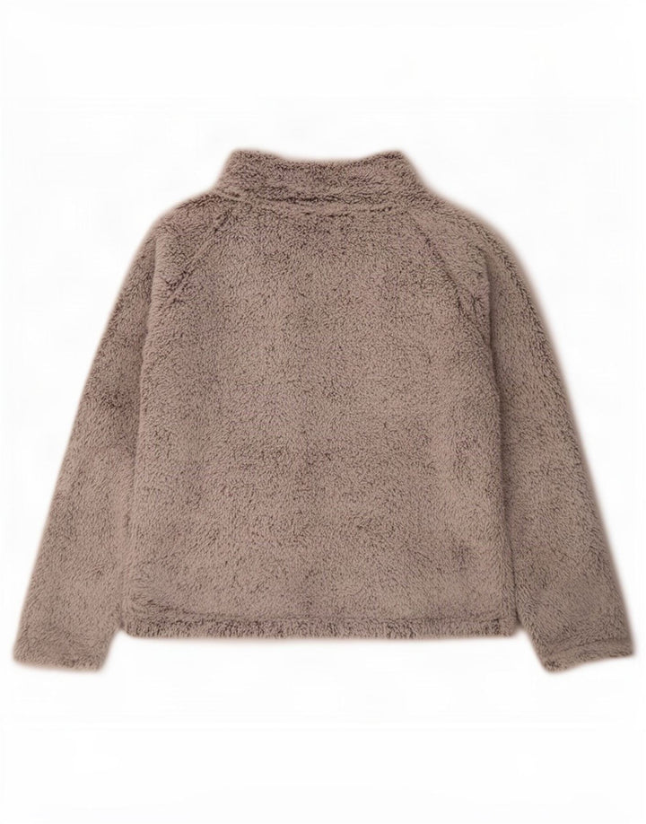 John Lewis Dame Oversized Fleece Jumper UK 10 Small Grå Polyester