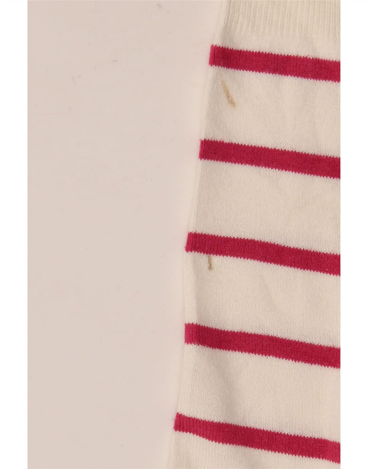 Marks & Spencer Dametrøjetrøje med rund hals DK 10 Lille hvid stribet