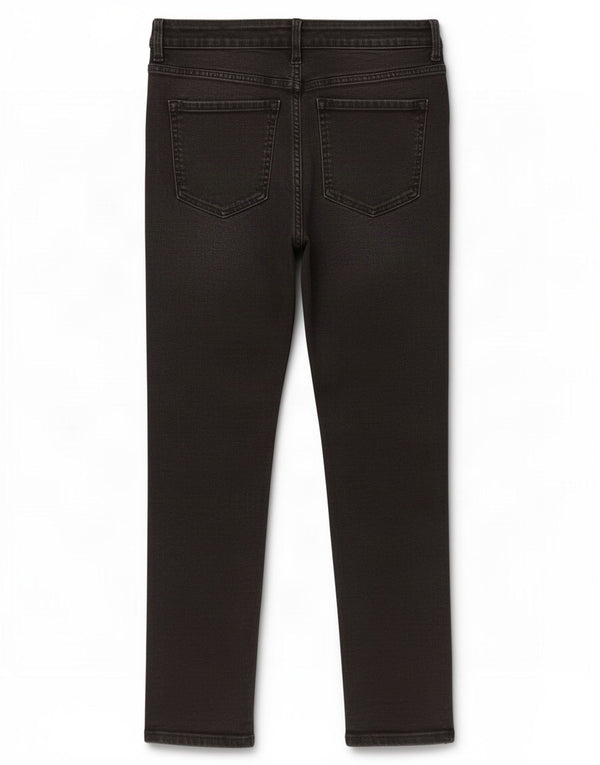 Marks & Spencer Dame Slim Jeans UK 14 Large W32 L27 Black Bomuld