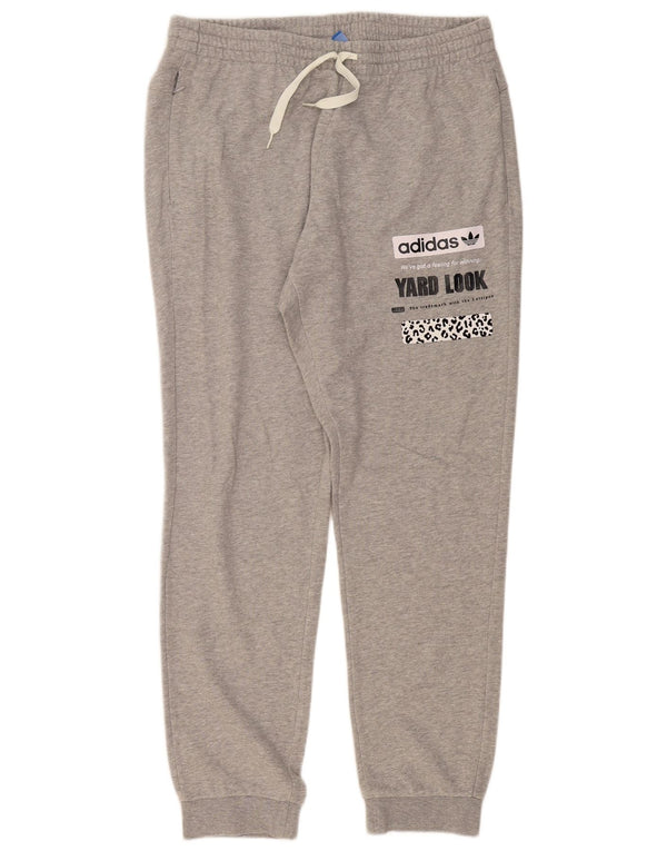 Adidas Herre grafisk træningsdragt Bukser Joggers XL Grå Flecked