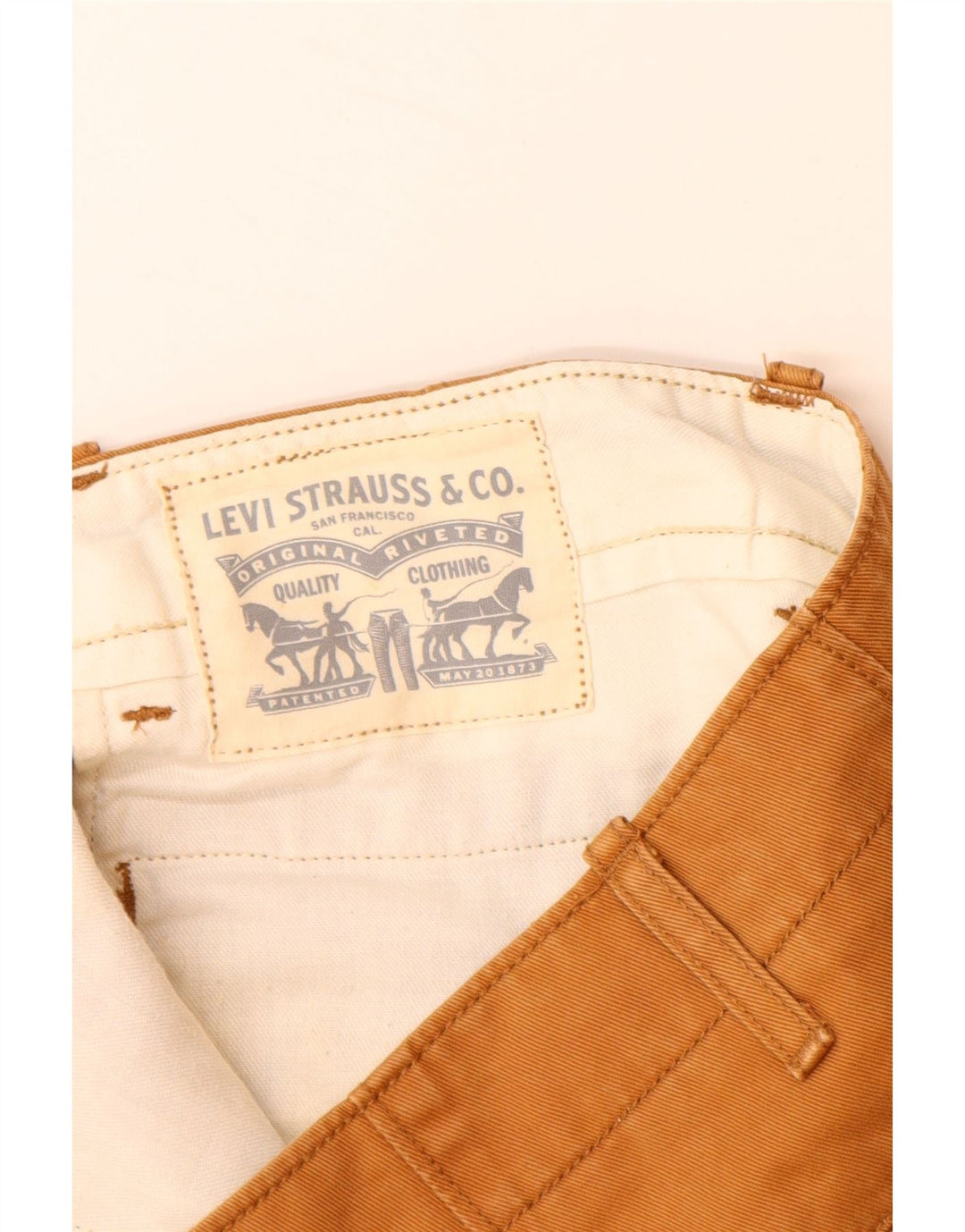 LEVI'S Chino Shorts til mænd W34 Stor brun bomuld