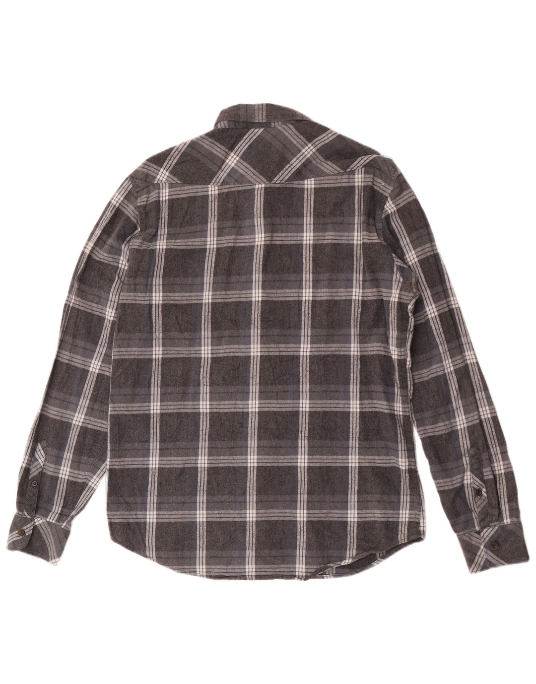 Billabong herre flannel skjorte stor grå plaid bomuld