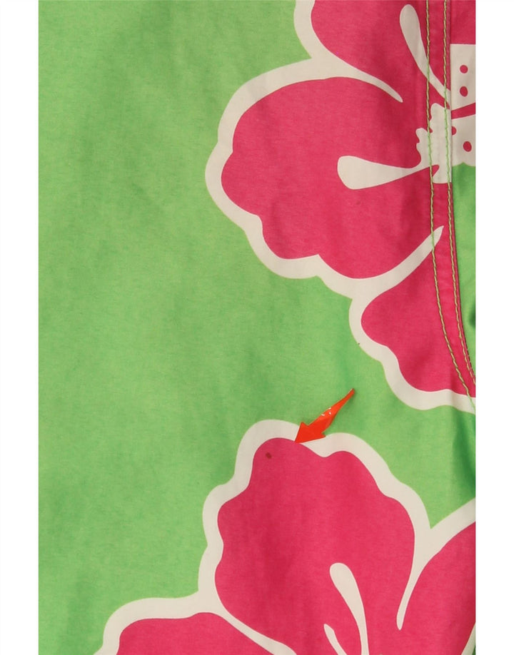 TOMMY HILFIGER Badeshorts til mænd Small Green Floral Polyester