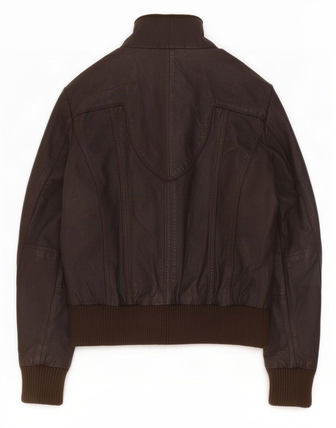 Vintage dame militær læderjakke UK 14 Large Brown