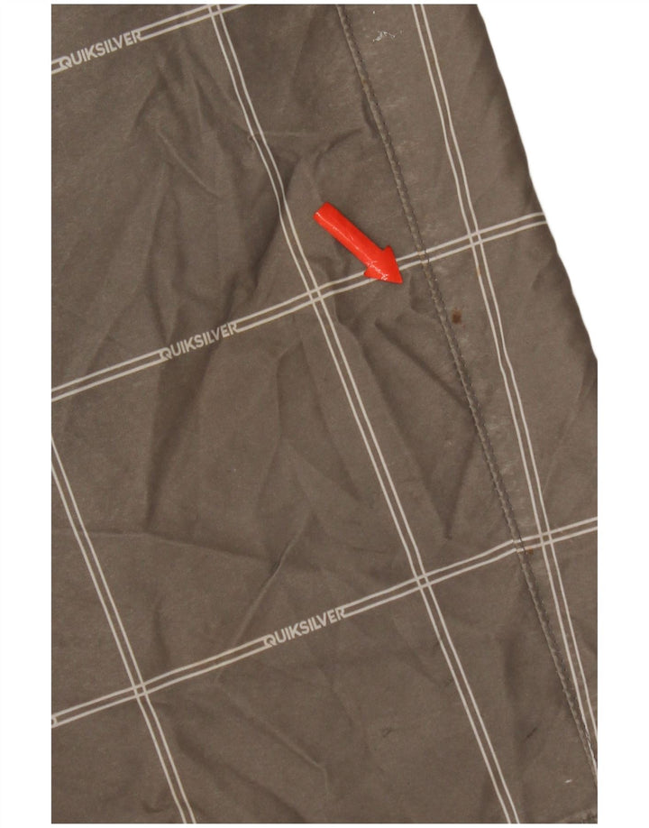 Quiksilver Chino Shorts til mænd W34 Large Grey Ternet Polyester