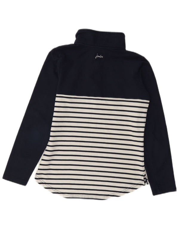 Joules Sweatshirt med lynlås til kvinder UK 6 XS marineblå stribet bomuld